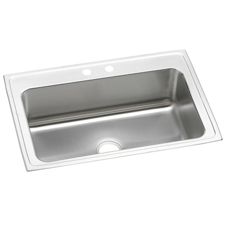 Elkay Lustertone Ss 33 X 22 X 10.1 Single Bowl Drop-In Sink With Quick-Clip DLRSQ3322102